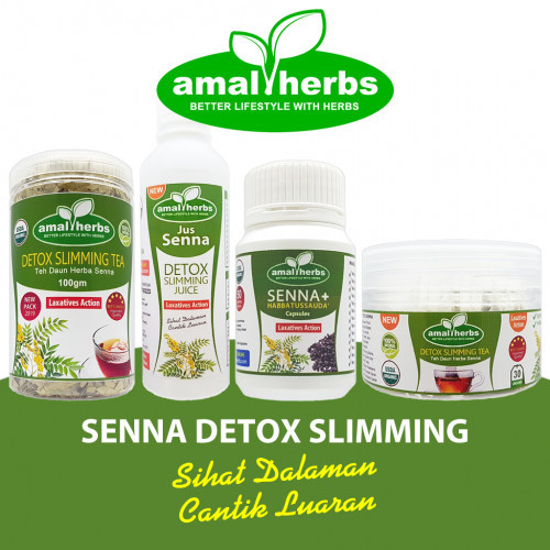 Amal Herbs Teh, Kapsul, Jus Daun Senna